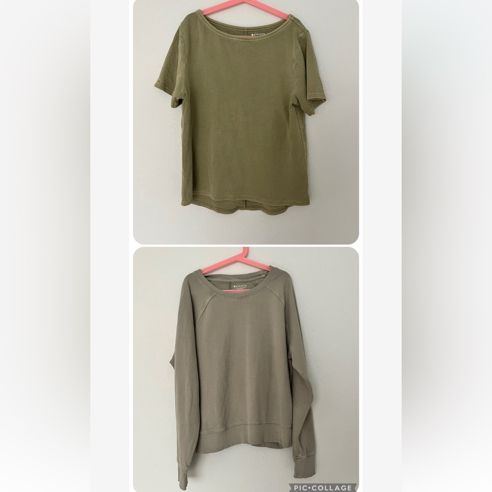 Athleta XS Tshirt & Sweatshirt Bundle